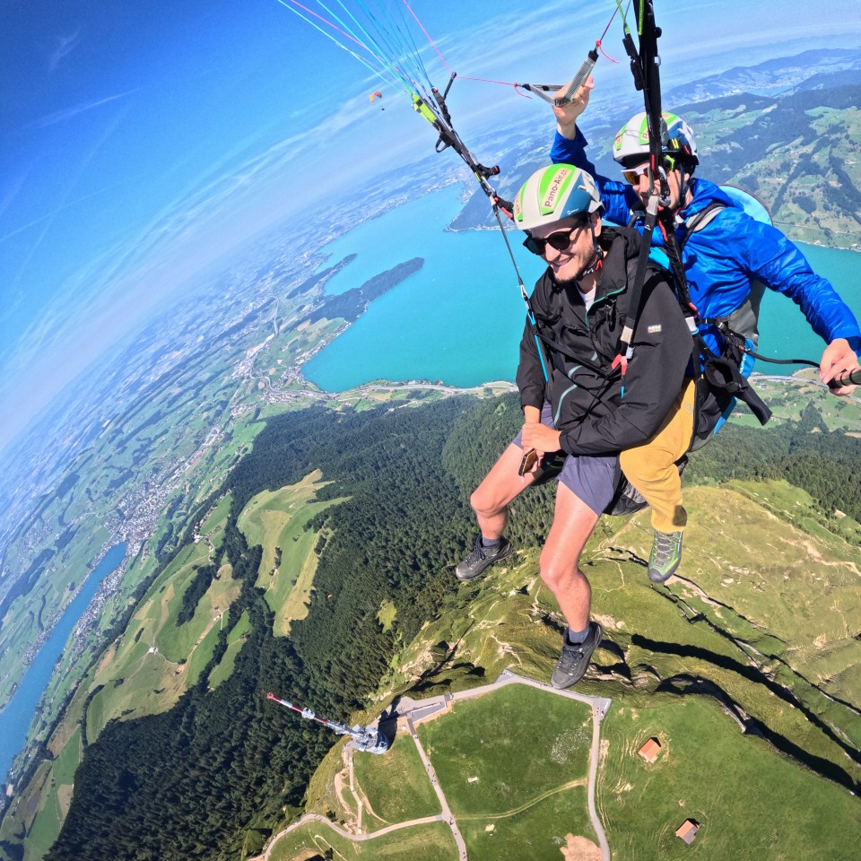 Thermikflug mit Ivo
