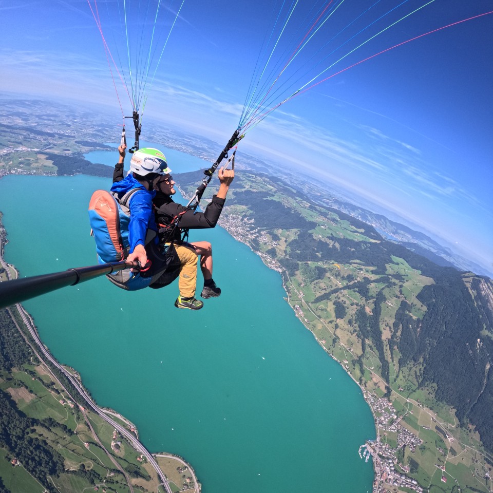 Thermikflug mit Ivo