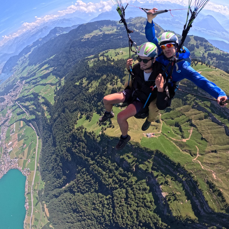 Thermikflug mit Ivo