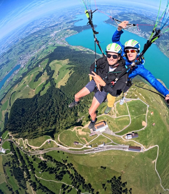 Thermikflug mit Ivo