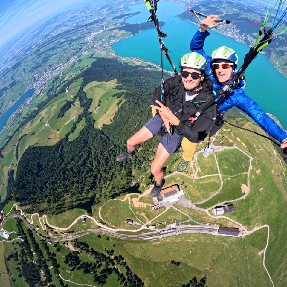 Thermikflug mit Ivo