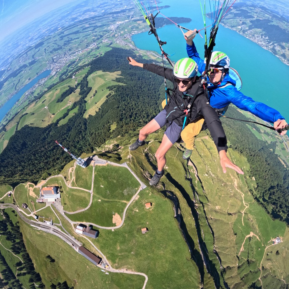 Thermikflug mit Ivo