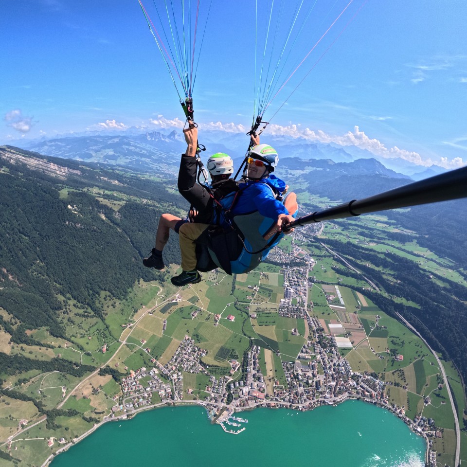 Thermikflug mit Ivo