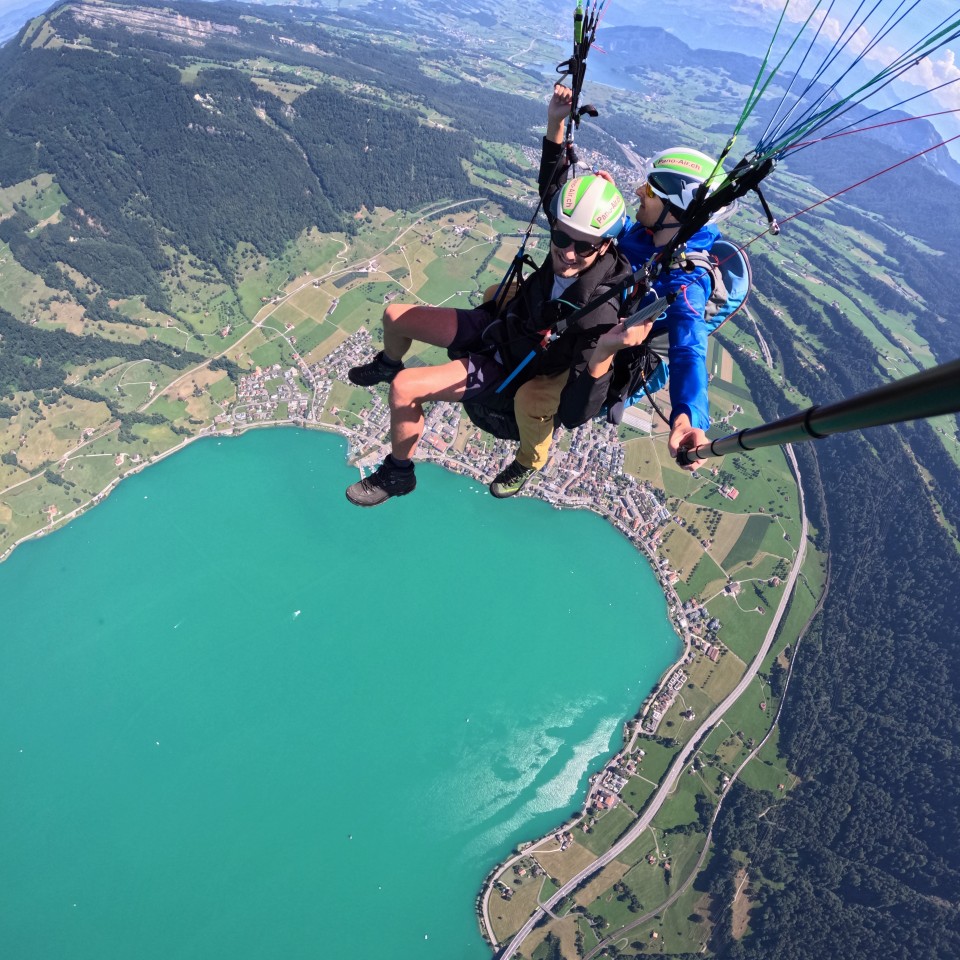 Thermikflug mit Ivo