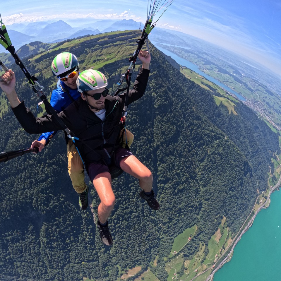 Thermikflug mit Ivo