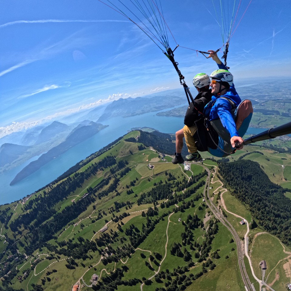 Thermikflug mit Ivo