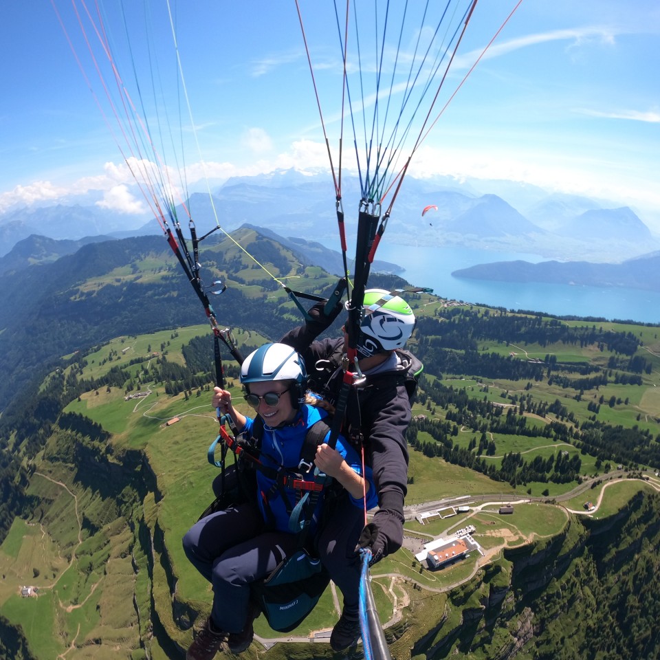 Thermikflug mit Stephanie