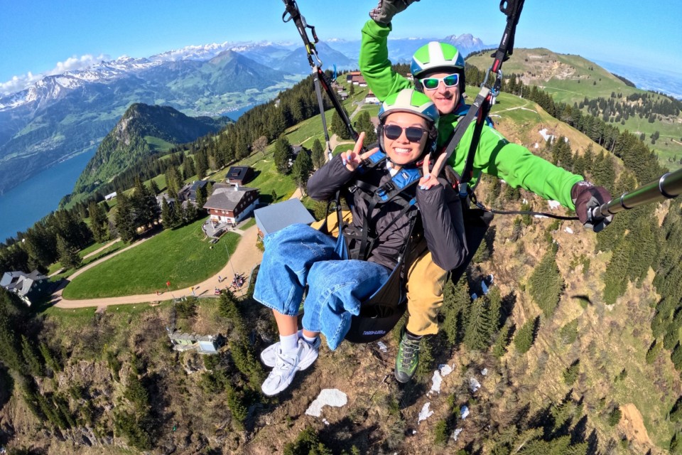 Frische Bise, warmes Lachen – Frühlingsflug ab Rigi Scheidegg mit Lee