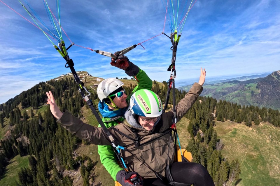 Panoramaflug mit Andrea