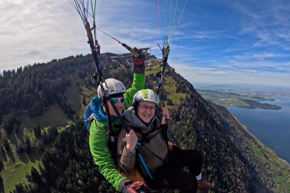 Panoramaflug mit Andrea