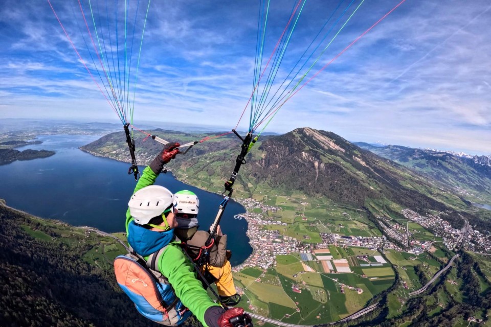 Panoramaflug mit Andrea