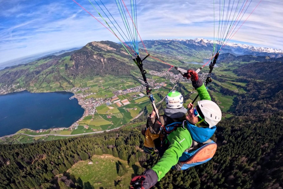Panoramaflug mit Andrea