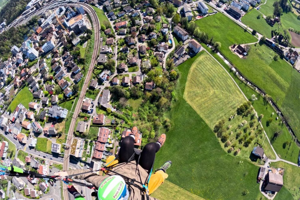 Panoramaflug mit Andrea
