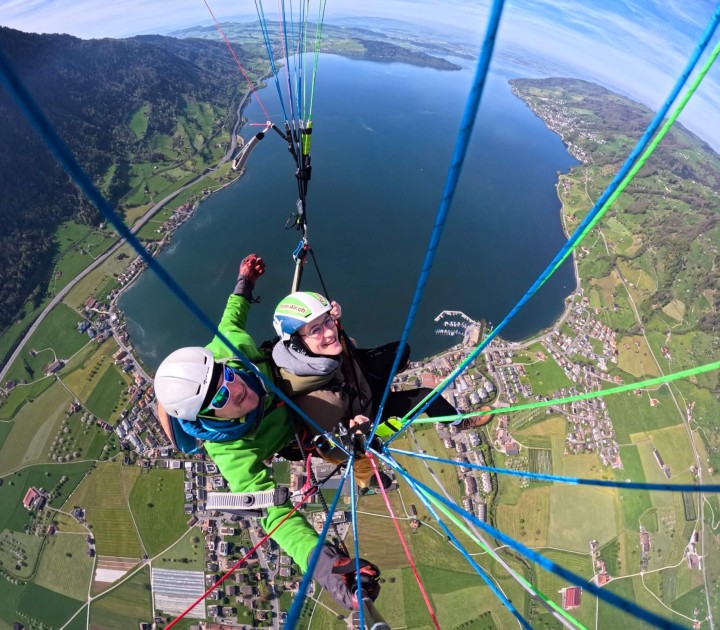 Panoramaflug mit Andrea