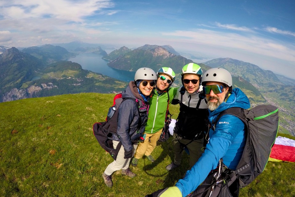 Tandemflug vom Fronalpstock – über den Urnersee bis nach Brunnen