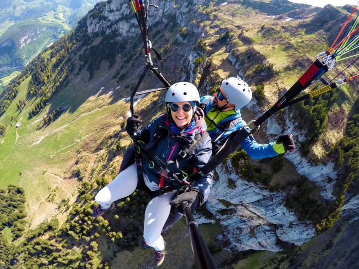 Tandemflug vom Fronalpstock – über den Urnersee bis nach Brunnen